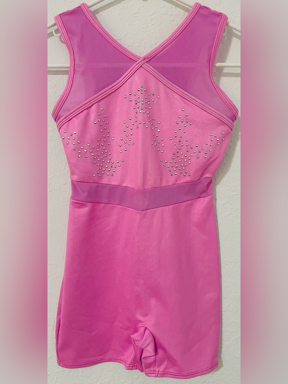 Cat & Jack Hot Pink Rhinestone Tank Romper Dress
